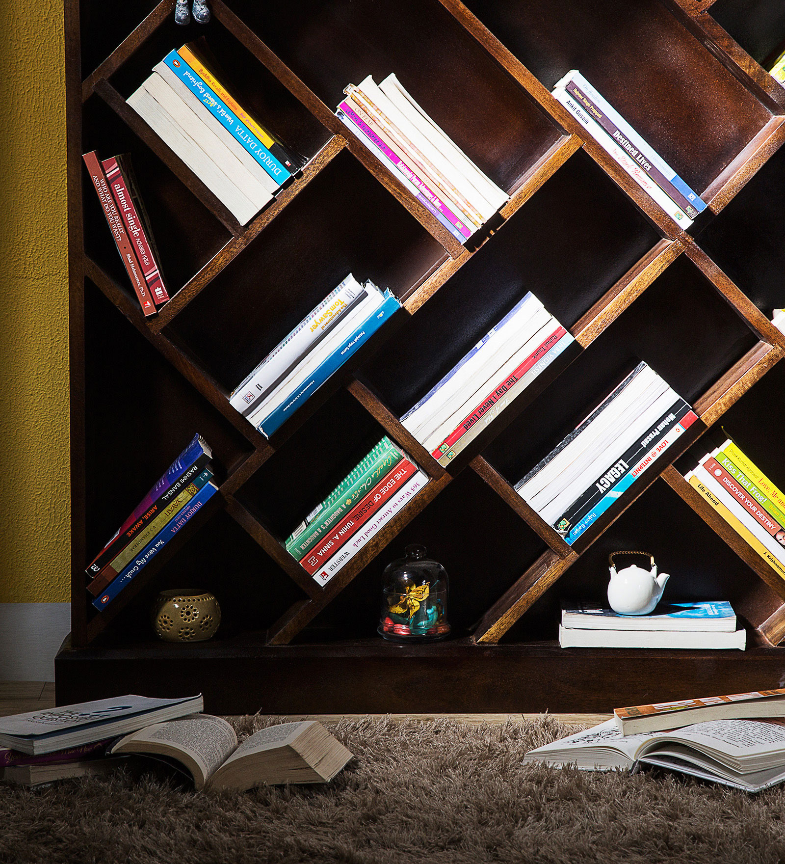 Torchem Book Shelf in Provincial Teak Finish